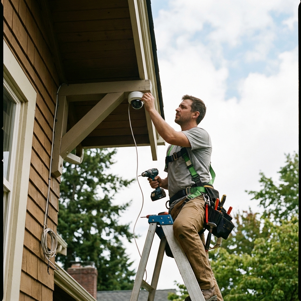 Security camera installation in Pomona